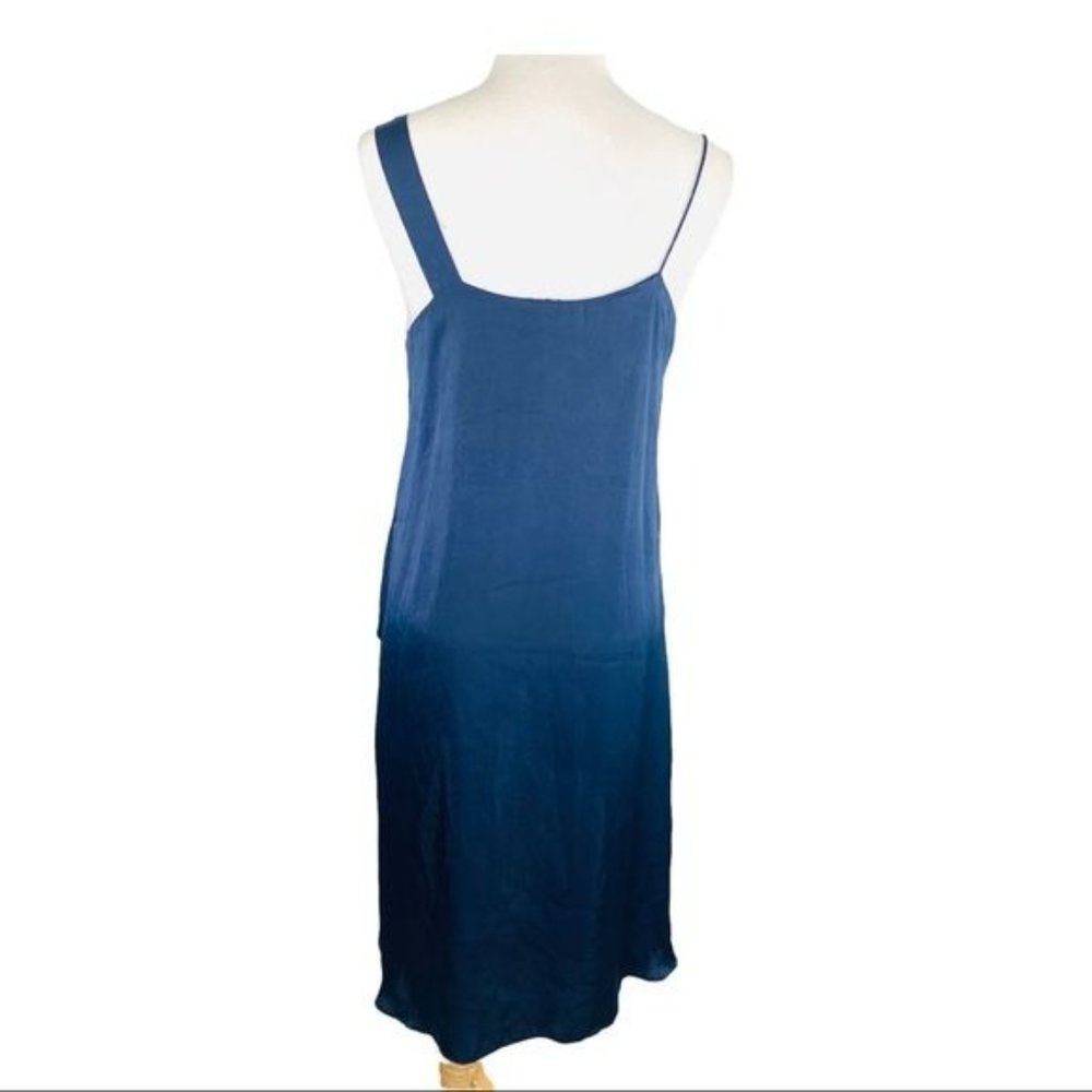 ZARA High Low Tunic Top Asymmetric Long Camisole Adjustable Strap Navy Womens XS - Picture 3 of 11